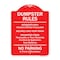 Signmission Residents Only Violators Prosecuted Bag Your Trash No Parking In Front Of Dumpster, RW-1824-9895 A-DES-RW-1824-9895 - alternate 1